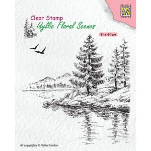 Nellie's choice clear stamp(σφραγίδα), wintery water's edge 12*12cm