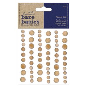 Wooden dots, 0,5 έως 1cm-60τεμ
