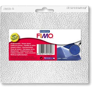 Εύκαμπτο φύλλο αποτύπωσης Fimo με σχέδια, leather
