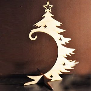 Ξύλινο σταντ Χριστουγεννιάτικο δέντρο, 22.5*16,8cm