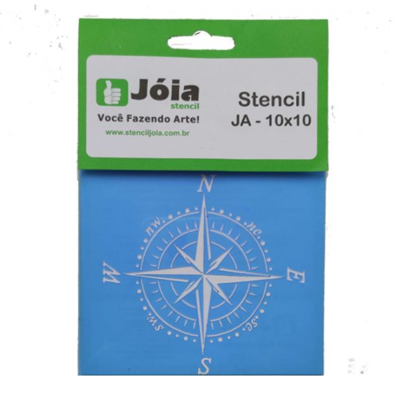 Stencil Joia, πυξίδα 10*10cm