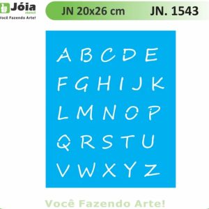 Stencil Joia, λατινική αλφάβητος 20*26cm