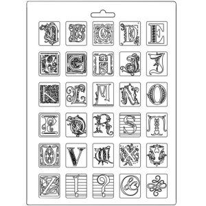 Καλούπι εύκαμπτο alphabet, Stamperia 21*29cm
