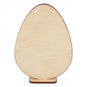 Αυγό ξύλινο με βάση, 10*14,7cm
