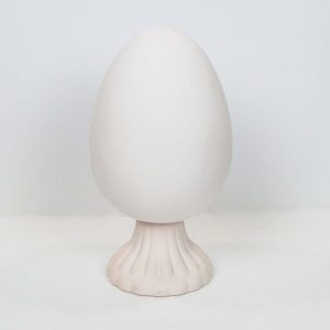 Αυγό κεραμικό με βάση, 13*19,5cm και 12*7,5cm
