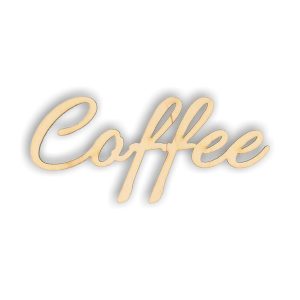 Ξύλινo διακοσμητικό Coffee, 9,7*4,3cm