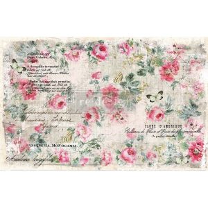 Decoupage decor tissue paper Prima Marketing, Floral Wallpaper 48,3*76,2cm