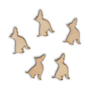 Σκυλάκια ξύλινα, 1,7*2,5cm - 5τεμ