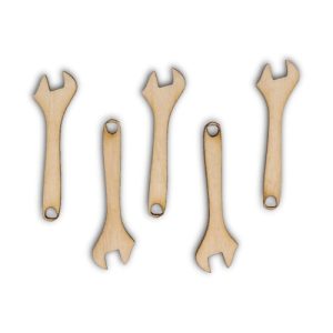 Εργαλεία (κλειδιά) ξύλινα, 1*3,4cm - 5τεμ