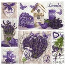 Χαρτοπετσέτα Daisy για decoupage, lavender collage 33*33cm