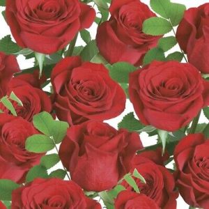 Χαρτοπετσέτα Maki για decoupage, classic red roses 33*33cm