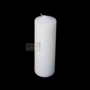 Κερί κύλινδρος λευκό, 5*13,5cm