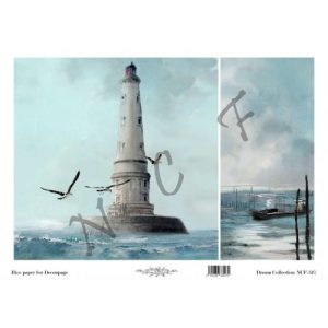 Ριζόχαρτο Artistic design για decoupage, lighthouse 30*42cm