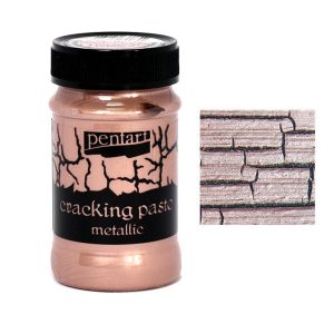 Cracking paste metallic Pentart, rose gold 100ml