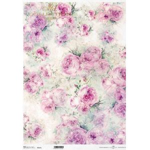 Ριζόχαρτο ITD για decoupage, pink roses 42*30cm