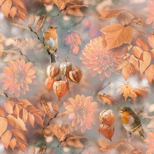 autumn, landscape, napkin