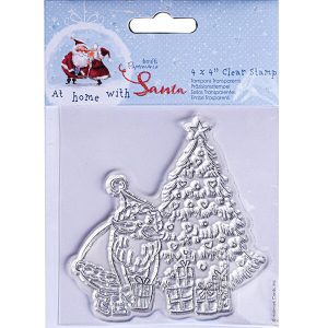 Clear stamps at home with Santa, 10*10cm