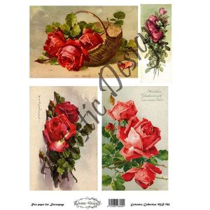 Ριζόχαρτο Artistic Design για decoupage, Roses 30*42cm