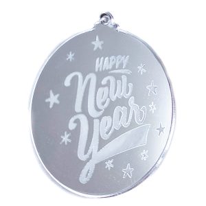 Happy, new, year, plexiglass