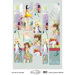 Ριζόχαρτο Artistic Design για decoupage (για λαμπάδα), Fairies 30*42cm