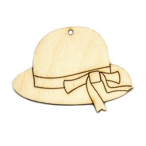 καπέλο, ξύλινο, διακοσμητικό, γυναικείο