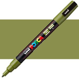 Μαρκαδόρος Posca pc-3m, khaki green 0,9-1,3mm fine