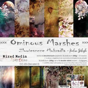 Χαρτιά scrapbooking ominus marshes, Craft O'Clock 30,5*30,5cm-6+1τεμ