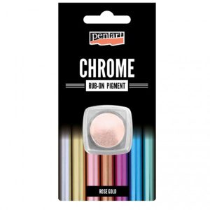 Rub-on Chameleon pigment Chrome Effect (μεταλλικό εφέ) Pentart 0,5 gr, rose gold