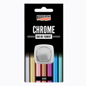 Rub-on Chameleon pigment Chrome Effect (μεταλλικό εφέ) Pentart 0,5 gr, silver