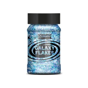 Galaxy flakes Pentart, uranus blue 15gr