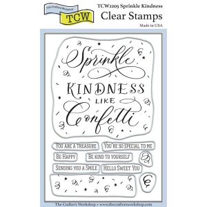 Tcw clear stamps, sprinkle kindess 10τεμ