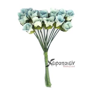 Λουλούδια μπουκέτο night blue, 0.6cm-12τεμ