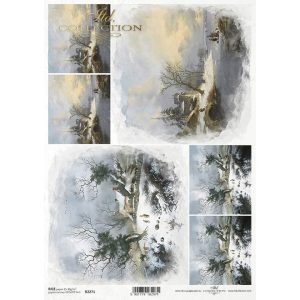 Ριζόχαρτο ITD για decoupage, winter landscapes 29*21cm