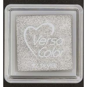 Μελάνι για σφραγίδες, VersaColor silver 3,3*3,3cm