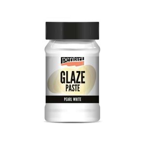 Glaze paste Pentart, pearl white 100ml