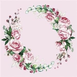Χαρτοπετσέτα Maki για decoupage, wedding wreath 33*33cm
