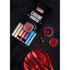 Rub-on Chameleon pigment Chrome Effect (μεταλλικό εφέ) Pentart 0,5 gr, ruby