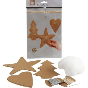 Faux Leather Christmas Ornaments