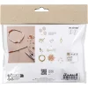 Κοσμήματα Mini Craft Kit, 1 πακέτο, κολιέ και βραχιόλι από ροζ χαλαζία
