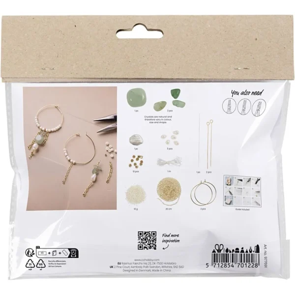 Κοσμήματα Mini Craft Kit 1 πακέτο, βραχιόλι και σκουλαρίκια Mix Aventurine